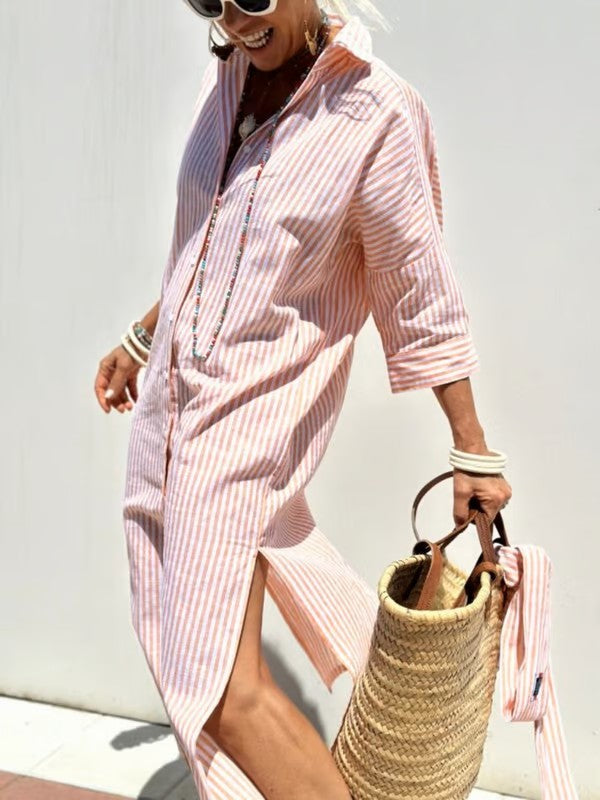 Women's Polo Midi Summer Dress