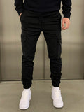 Adjustable Waist Multi Pocket Men’s Cargo Jogger Pants