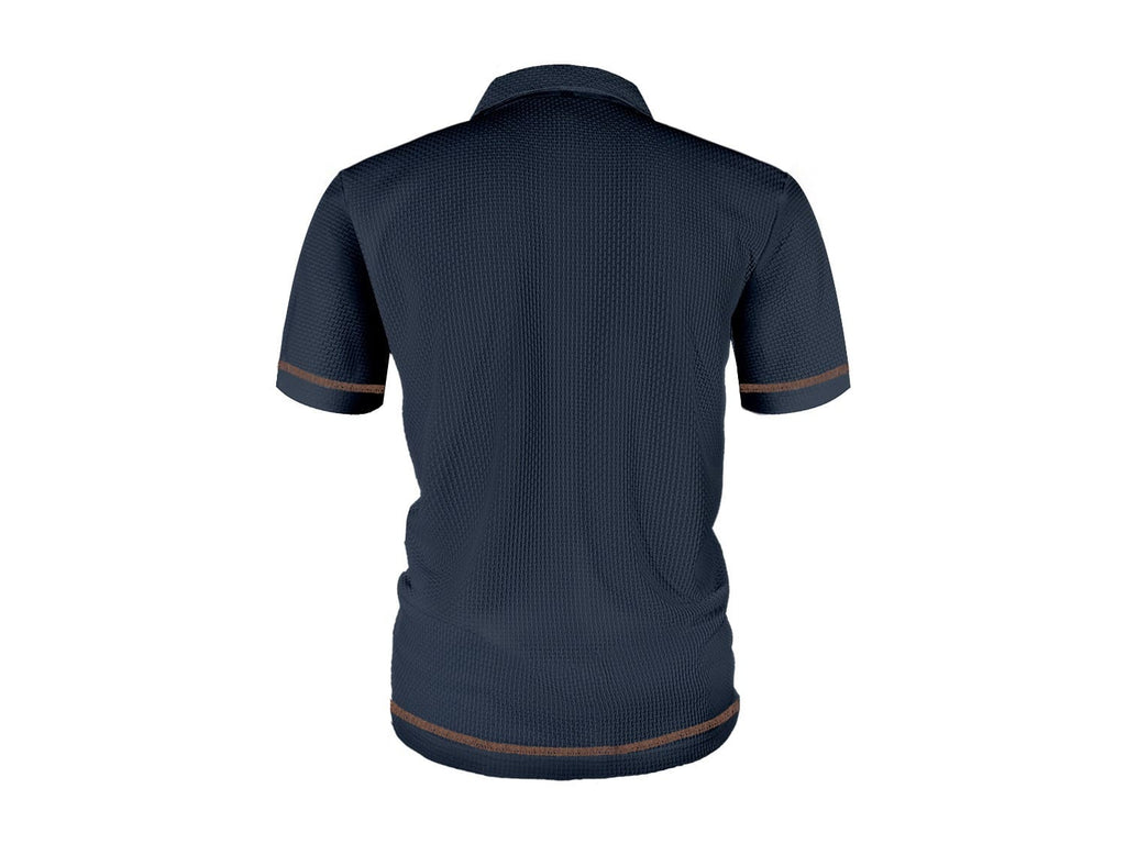 Breathable Modern Knitted Texture Men's Polo Shirt